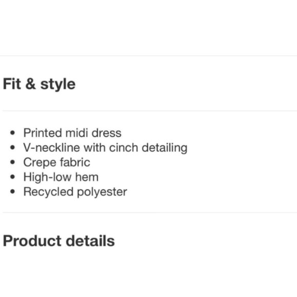 A New Day Women's Crepe Short Sleeve Midi Dress Size M NEW WITH TAG! - Picture 6 of 11